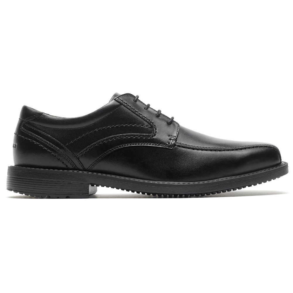 Rockport Men's Style Leader 2 Bike Toe Oxfords - Black - USA (0179RYXAF)